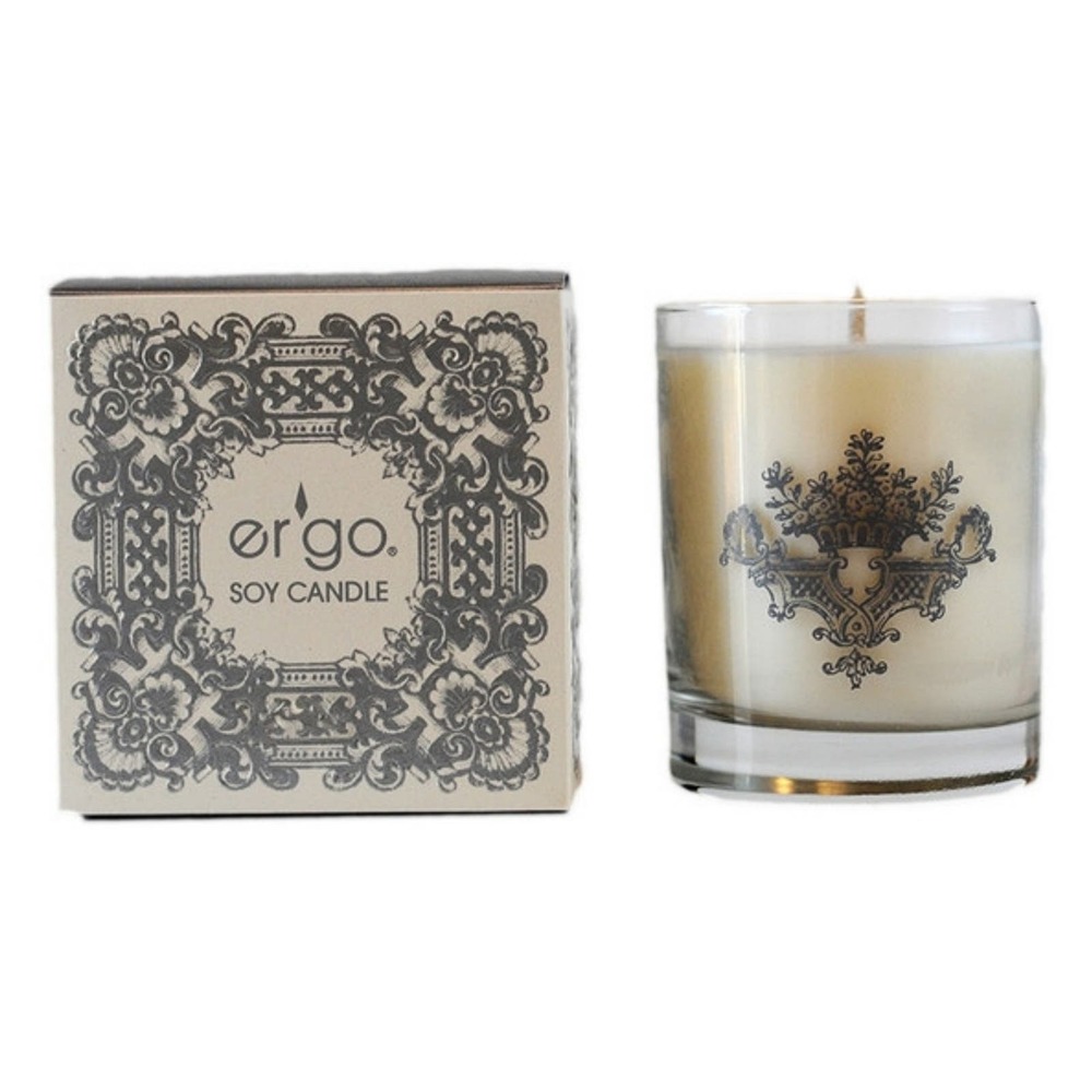 Ergobaby Cream and Black Soy Candle